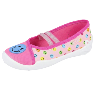 BEFADO 116X293 Dívčí balerínky, bačkory růžová smajlík