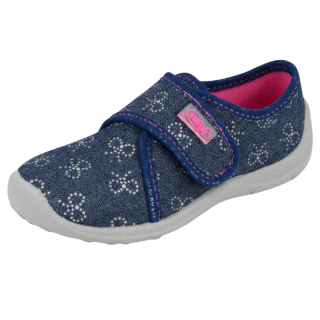 BEFADO 160X148 Dívčí bačkory tm.modrá