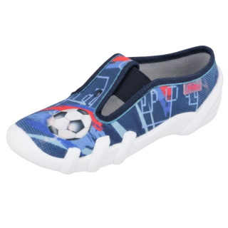 BEFADO 290X224 Chlapecké tenisky, bačkory modré fotbal