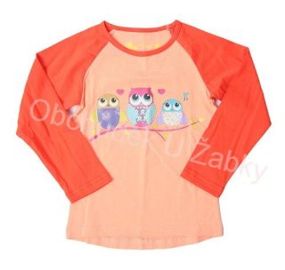 WOLF S2141A Dívčí tričko oranžové velikostní řada:98-128