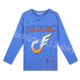 Kugo  LM5975 chlapecké tričko modré velikostní řada 134-164