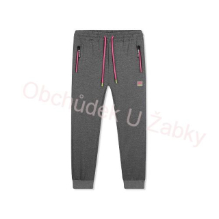 Kugo JT0717 Dívčí tepláky šedé