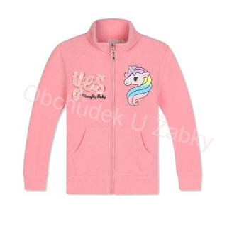 Kugo KM9921 Dívčí teplejší mikina růžová