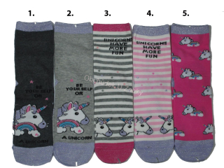 Aura.Via GNP6876 Klasické obrázkové dívčí ponožky