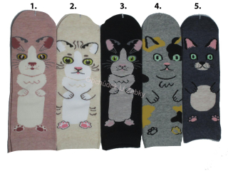 Aura.Via NZP7665 Dámské klasické ponožky s obrázkem