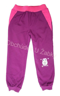 Wolf B2191 Dívčí softshellové kalhoty - flees-  fialové