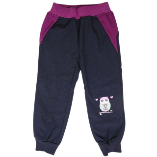Wolf B2191 Dívčí softshellové kalhoty - flees- tm.modré
