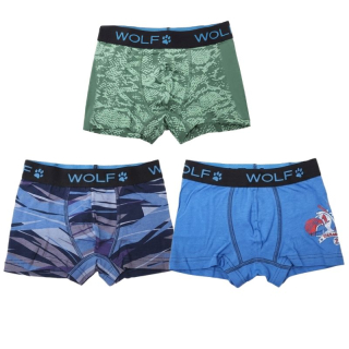 Wolf L2181C Chlapecké trenkoslipy trojpack