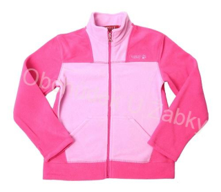 WOLF B2144 Dívčí fleesová mikina růžová