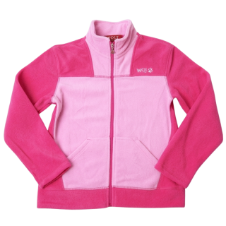 WOLF B2144 Dívčí fleesová mikina růžová