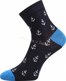 Fuski Boma Voxx  Dedotik Chlapecké ponožky tm.modrá  kotva
