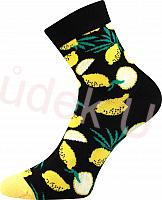 Fuski Boma Voxx DEDOT Dámské ponožky černé citrony