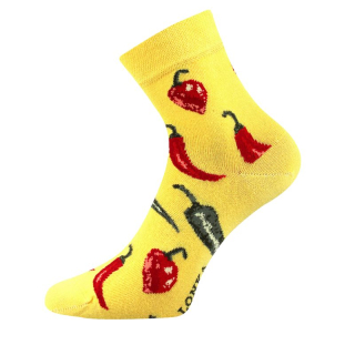 Fuski Boma Voxx DEDOT Pánské-Dámské ponožky žluté chilli
