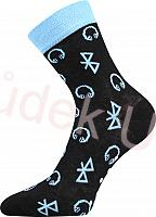 Fuski Boma Voxx  Chlapecké ponožky s protiskluzem černá bluetooth
