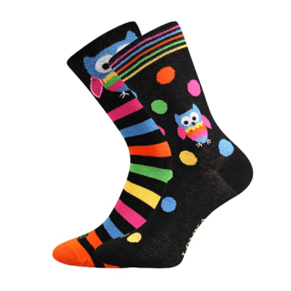 Fuski Boma Voxx DOBLE Dámské klasické crazy ponožky  sova