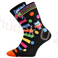 Fuski Boma Voxx DOBLE Dámské klasické crazy ponožky  sova