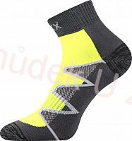 Fuski Boma Voxx Monsa Dámské - pánské- sportovní ponožky - tm.šedá/žlutá