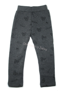 Grace SA2021-034 Dívčí zateplené legíny šedé