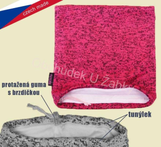 Rockino 6309 Nákrčník z pleteniny růžový