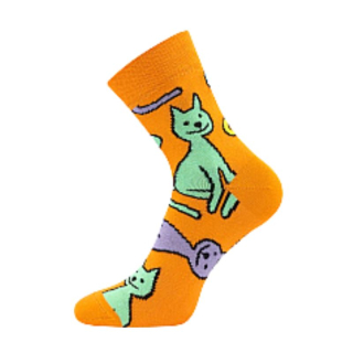 Fuski Boma Voxx Xantipa 69  Dámské ponožky -  klasická výška kočky oranžová