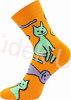 Fuski Boma Voxx Xantipa 69  Dámské ponožky -  klasická výška kočky oranžová