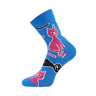 Fuski Boma Voxx Xantipa 69  Dámské ponožky -  klasická výška kočky modrá