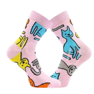 Fuski Boma Voxx Xantipa 69  Dámské ponožky -  klasická výška kočky růžová