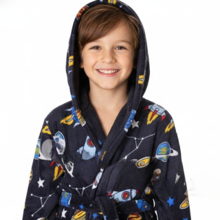 WOLF Z2193 Chlapecký župan tm.modrý