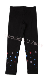 WOLF T2195 Dívčí zateplené legíny  černé