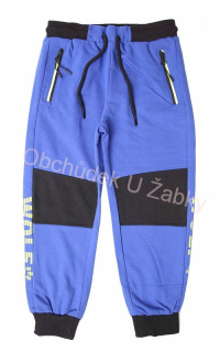 WOLF T2177C Chlapecké tepláky modré