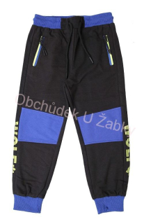 WOLF T2177C Chlapecké tepláky černé