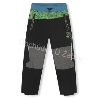 Kugo HK1663 Dětské softshellové kalhoty - flees - černé