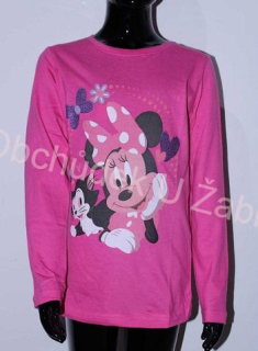 Setino Dívčí tričko Minnie tm.růžové