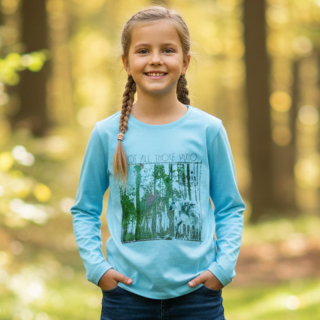 Kugo M1601 Dívčí tričko sv.zelené