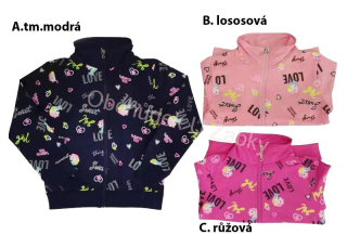 SEZON L6001 Dívčí mikina velikostní řada:98-128