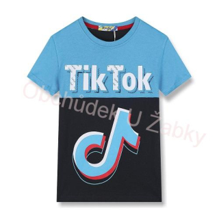 KUGO LC5967 Chlapecké tričko tyrkys/tm.modrá