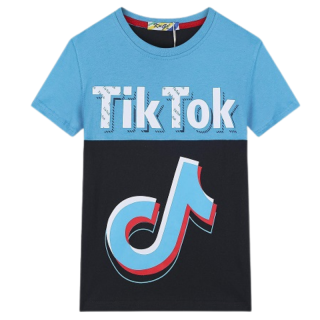 KUGO LC5967 Chlapecké tričko tyrkys/tm.modrá