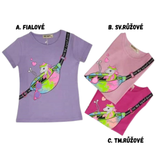 SEZON L6027 Dívčí tričko velikostní řada: 98-128