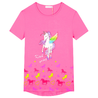 KUGO HC0683 Dívčí tričko malinové