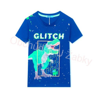 KUGO HC0683 Chlapecké tričko modré