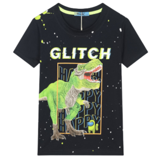 KUGO HC0683 Chlapecké tričko černé