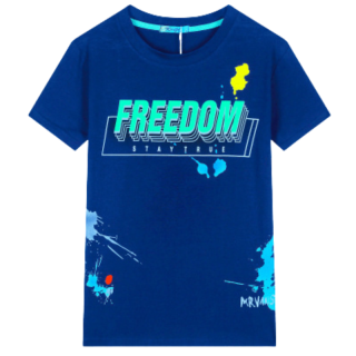 KUGO HC0702 Chlapecké tričko modré