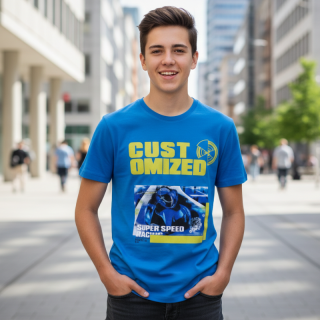 WOLF S2203B Chlapecké tričko modré