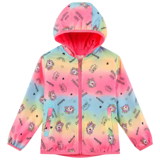 KUGO KB9950 Dívčí jarní/letní bunda růžová