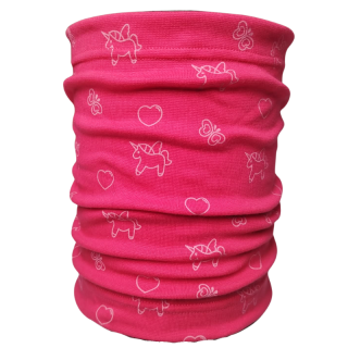 Rockino 6048 Dívčí bavlněný nákrčník (tunel) růžový