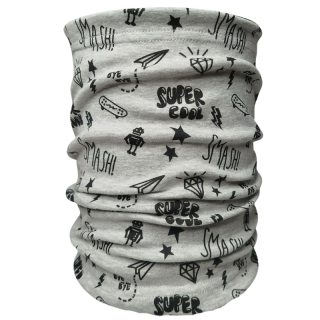 Rockino 6022 Dětský bavlněný nákrčník (tunel)  sv.šedý