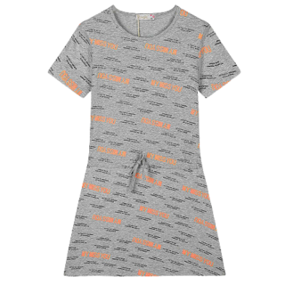 KUGO HS0658 Dívčí šaty šedé