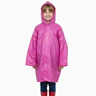 Kugo P7815 Dívčí pláštěnka tm.růžová