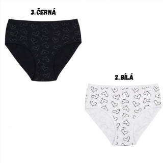 Pesail YW4136 Dámské bavlněné spodní kalhotky srdíčka