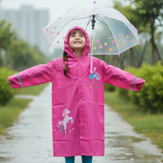 DÍVČÍ PLÁŠTĚNKA fuchsiová Wolf Y2211